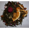 Thé vert violette framboise